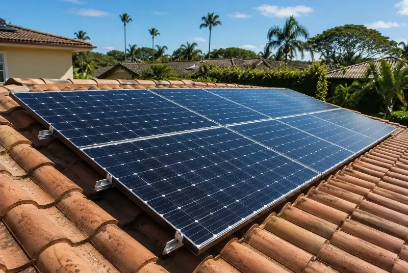 Installation de panneaux solaires à la Tour-d'Aigues